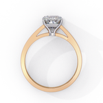 Load image into Gallery viewer, Princess Cut Moissanite Engagement Ring | Classic Solitaire in White Gold | Ethical &amp; Affordable Alternative to Diamond
