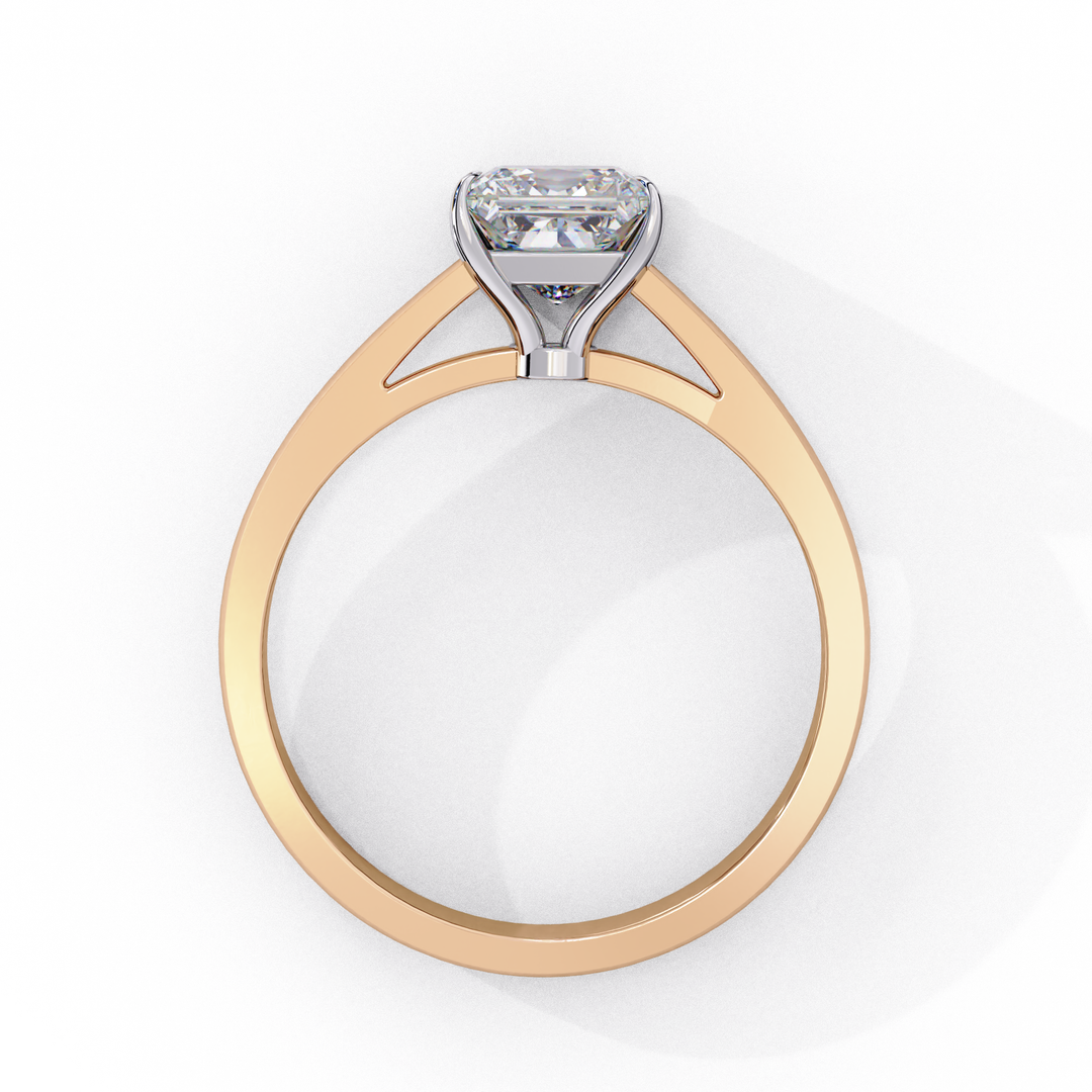 Princess Cut Moissanite Engagement Ring | Classic Solitaire in White Gold | Ethical & Affordable Alternative to Diamond