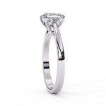 Load image into Gallery viewer, Princess Cut Moissanite Engagement Ring | Classic Solitaire in White Gold | Ethical &amp; Affordable Alternative to Diamond
