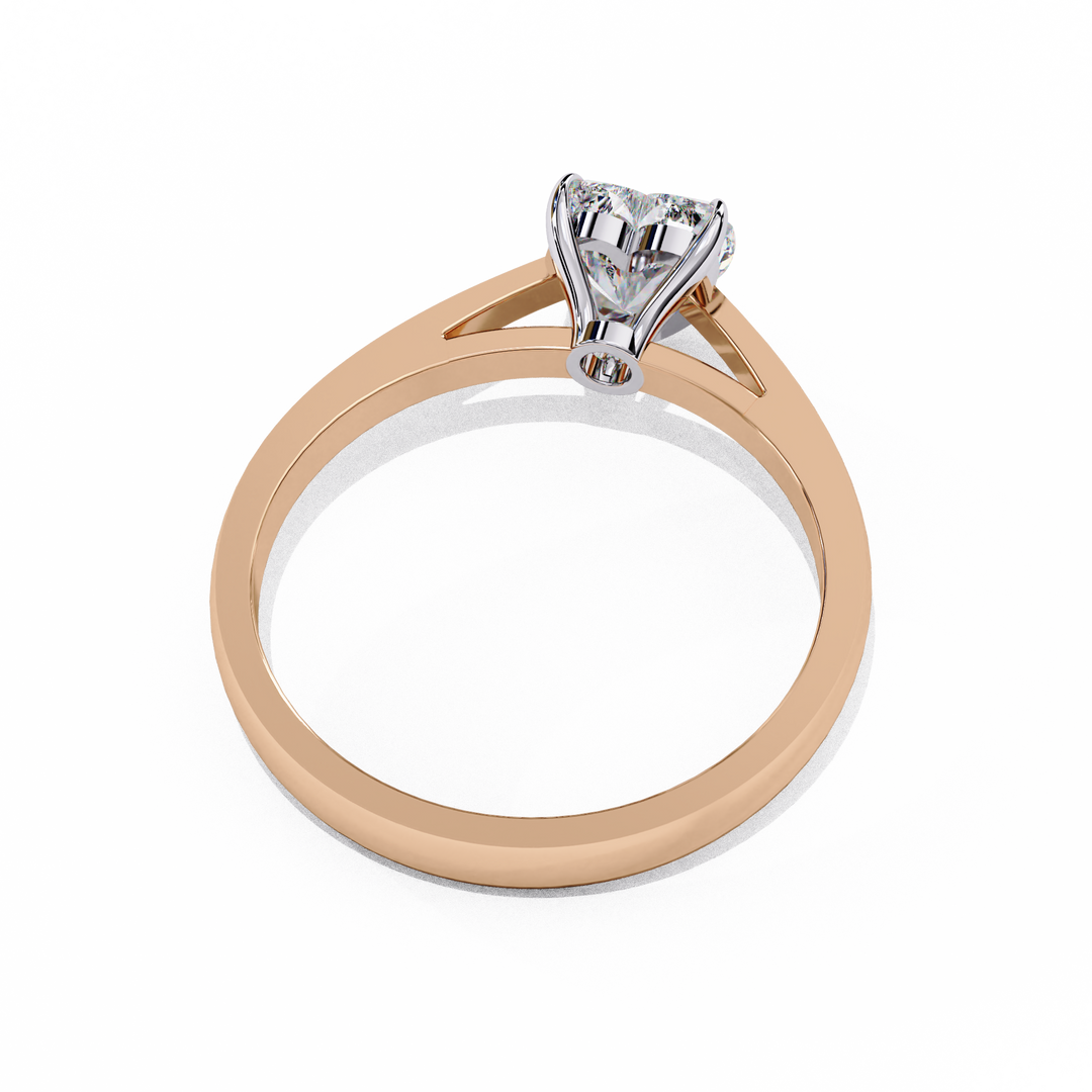 Heart Cut Lab Grown Diamond Engagement Ring | Solitaire White Gold Ring | Ethical & Sustainable Love