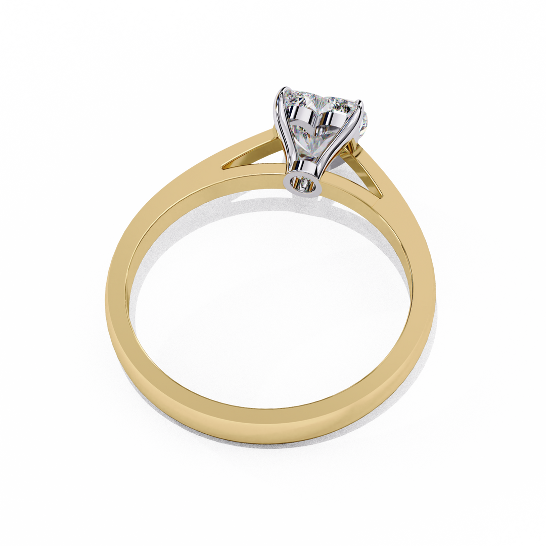 Heart Cut Lab Grown Diamond Engagement Ring | Solitaire White Gold Ring | Ethical & Sustainable Love