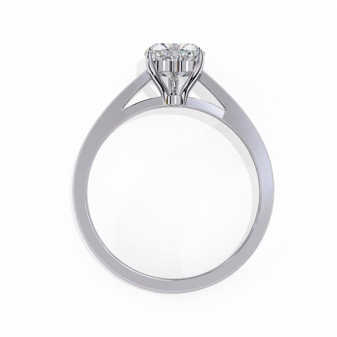 Heart Cut Lab Grown Diamond Engagement Ring | Solitaire White Gold Ring | Ethical & Sustainable Love