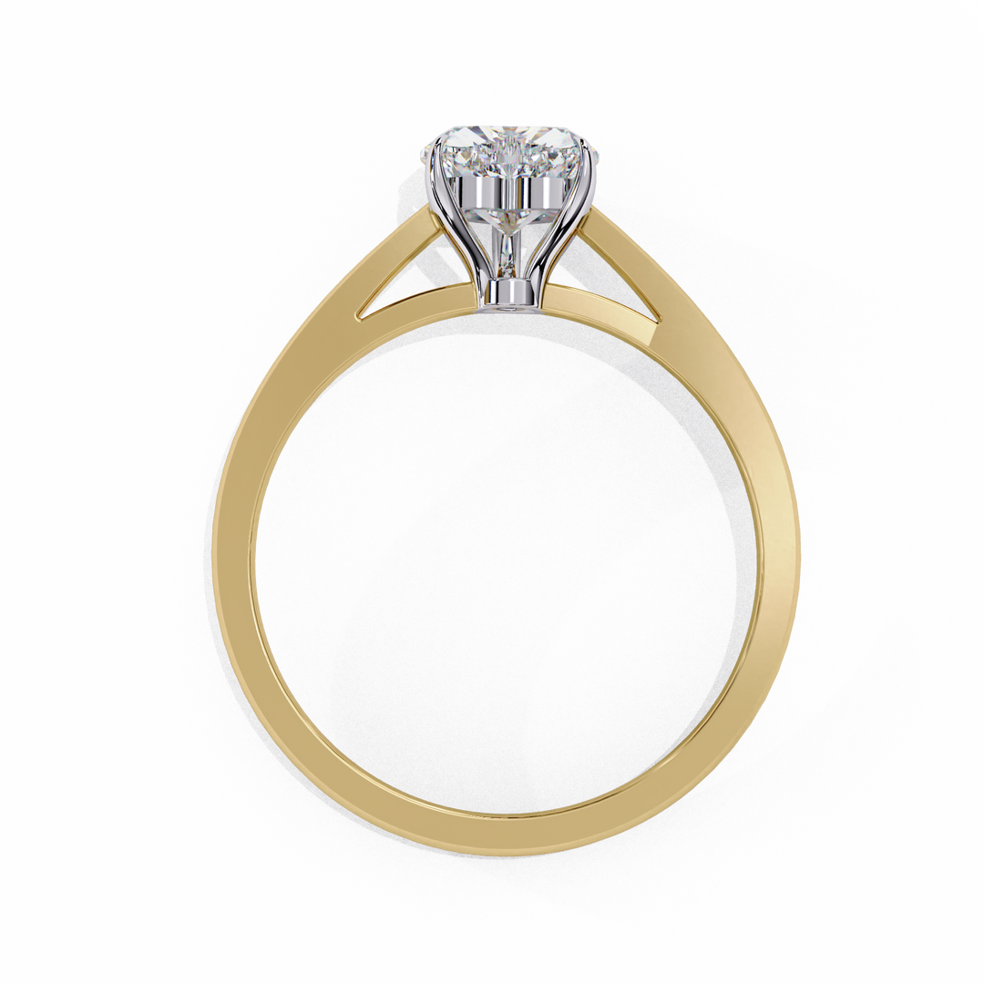 Heart Cut Lab Grown Diamond Engagement Ring | Solitaire White Gold Ring | Ethical & Sustainable Love
