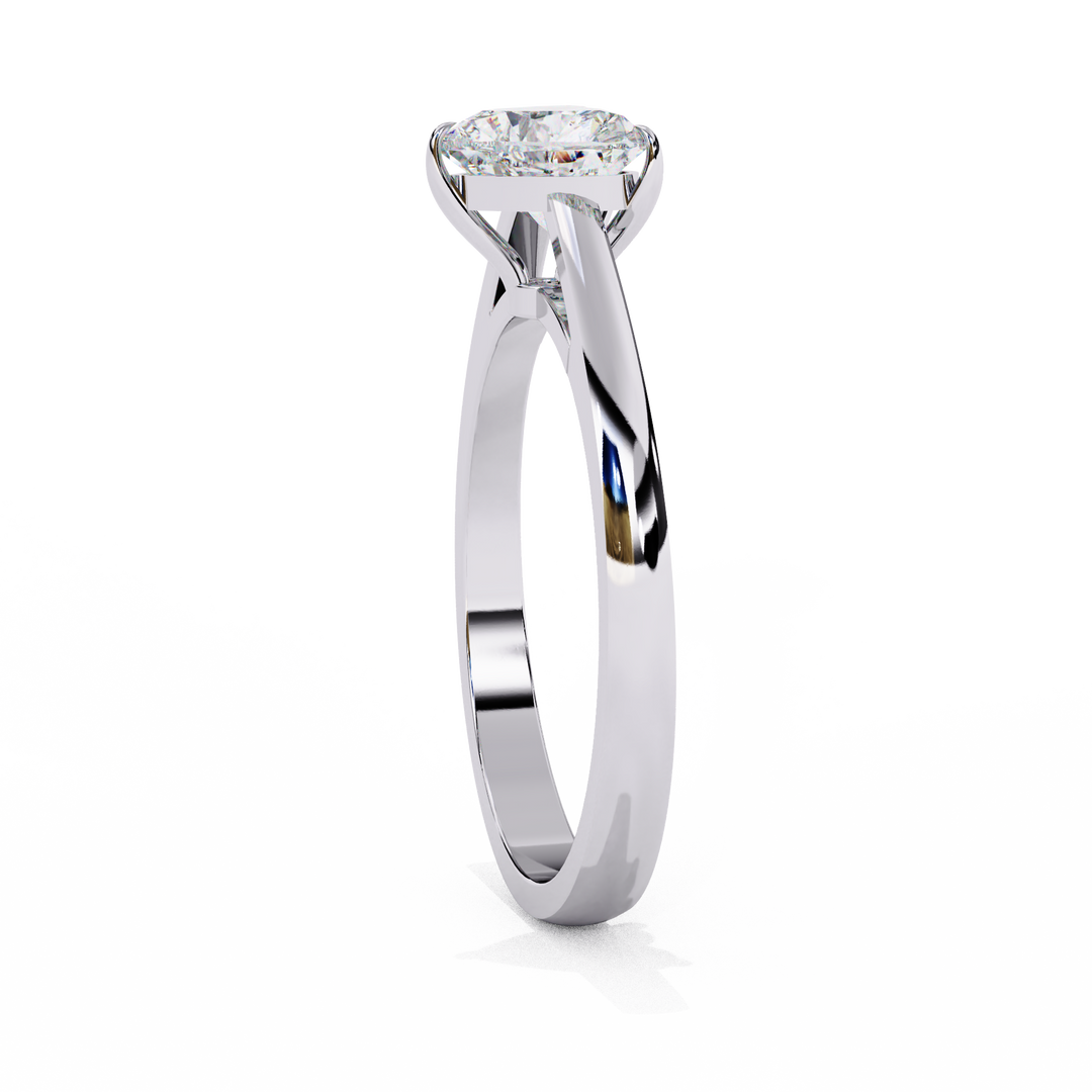 Heart Cut Lab Grown Diamond Engagement Ring | Solitaire White Gold Ring | Ethical & Sustainable Love