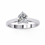 Load image into Gallery viewer, Heart Cut Lab Grown Diamond Engagement Ring | Solitaire White Gold Ring | Ethical &amp; Sustainable Love
