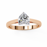 Load image into Gallery viewer, Heart Cut Lab Grown Diamond Engagement Ring | Solitaire White Gold Ring | Ethical &amp; Sustainable Love
