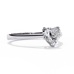 Load image into Gallery viewer, Heart Cut Lab Grown Diamond Engagement Ring | Solitaire White Gold Ring | Ethical &amp; Sustainable Love

