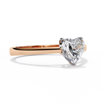 Load image into Gallery viewer, Heart Cut Lab Grown Diamond Engagement Ring | Solitaire White Gold Ring | Ethical &amp; Sustainable Love
