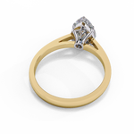 Load image into Gallery viewer, Pear Cut Lab-Grown Diamond Engagement Ring in Rose Gold | Teardrop Solitaire Ring | Sustainable &amp; Elegant
