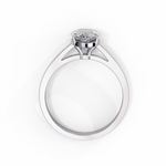 Load image into Gallery viewer, Pear Cut Lab-Grown Diamond Engagement Ring in Rose Gold | Teardrop Solitaire Ring | Sustainable &amp; Elegant
