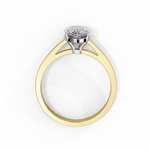 Load image into Gallery viewer, Pear Cut Lab-Grown Diamond Engagement Ring in Rose Gold | Teardrop Solitaire Ring | Sustainable &amp; Elegant
