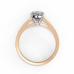 Load image into Gallery viewer, Pear Cut Lab-Grown Diamond Engagement Ring in Rose Gold | Teardrop Solitaire Ring | Sustainable &amp; Elegant
