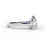 Load image into Gallery viewer, Pear Cut Lab-Grown Diamond Engagement Ring in Rose Gold | Teardrop Solitaire Ring | Sustainable &amp; Elegant
