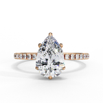 Load image into Gallery viewer, Pear Cut Moissanite Engagement Ring
