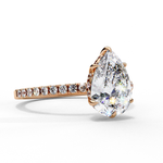 Load image into Gallery viewer, Pear Cut Moissanite Engagement Ring
