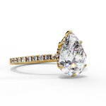 Load image into Gallery viewer, Pear Cut Moissanite Engagement Ring
