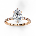 Load image into Gallery viewer, Pear Cut Moissanite Engagement Ring
