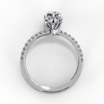Load image into Gallery viewer, Pear Cut Moissanite Engagement Ring
