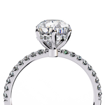 Load image into Gallery viewer, Pear Cut Moissanite Engagement Ring
