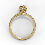 Load image into Gallery viewer, Pear Cut Moissanite Engagement Ring
