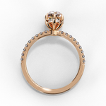Load image into Gallery viewer, Pear Cut Moissanite Engagement Ring
