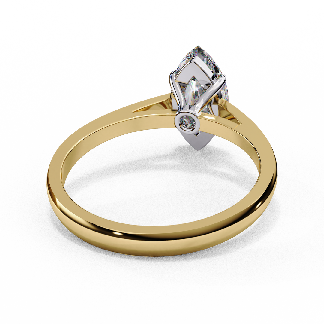 Marquise Cut Lab-Grown Diamond Engagement Ring | Classic Solitaire Ring | Ethical & Sustainable