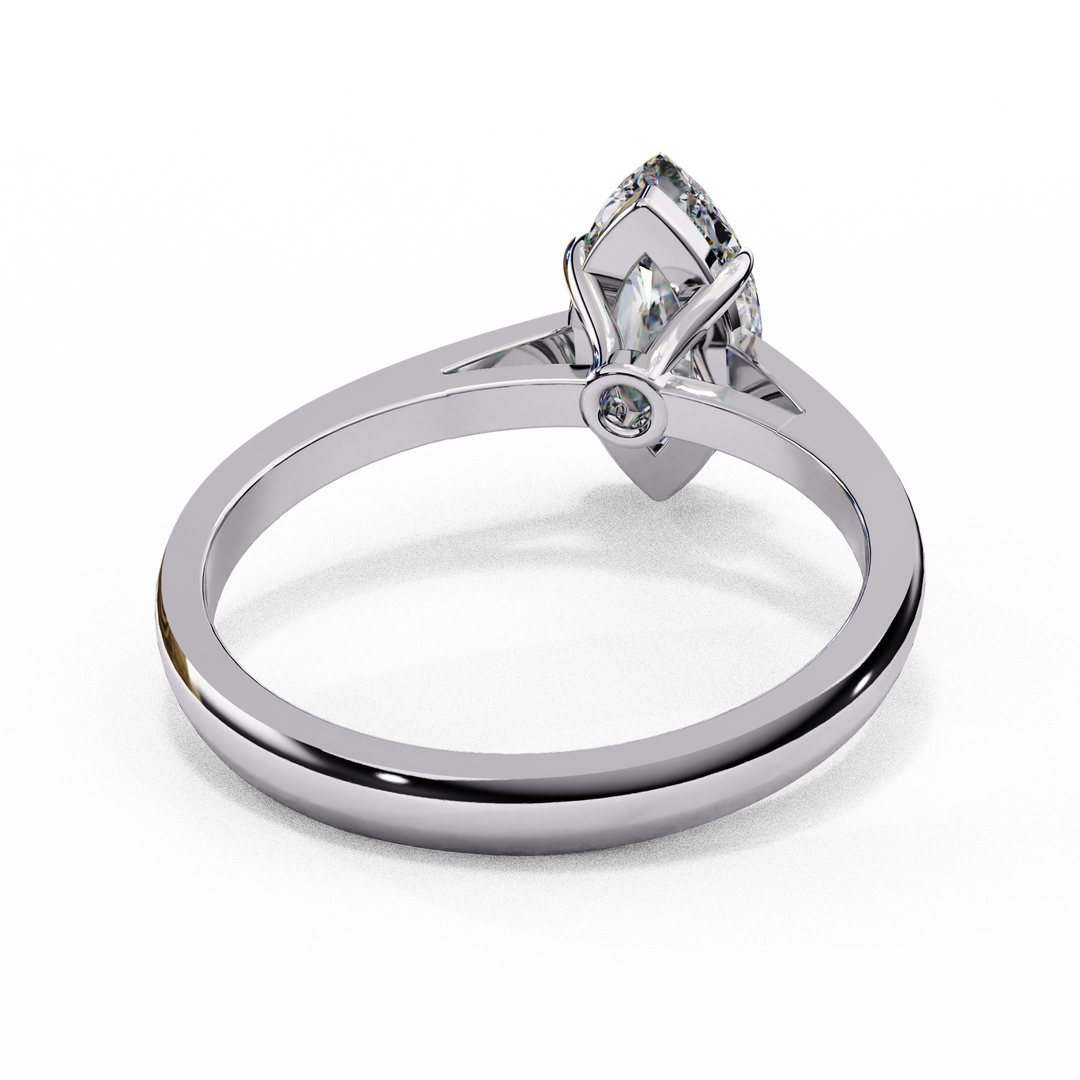 Marquise Cut Lab-Grown Diamond Engagement Ring | Classic Solitaire Ring | Ethical & Sustainable