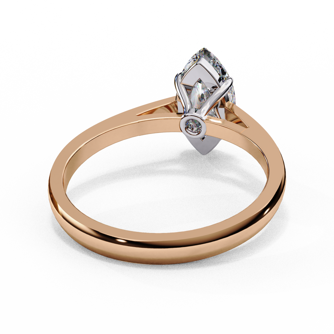 Marquise Cut Lab-Grown Diamond Engagement Ring | Classic Solitaire Ring | Ethical & Sustainable