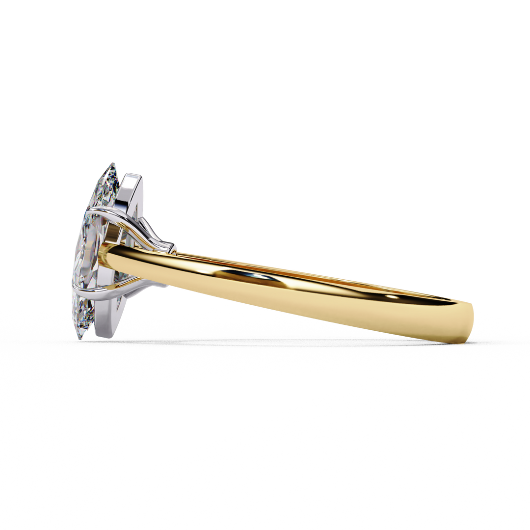 Marquise Cut Lab-Grown Diamond Engagement Ring | Classic Solitaire Ring | Ethical & Sustainable