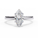 Load image into Gallery viewer, Marquise Cut Lab-Grown Diamond Engagement Ring | Classic Solitaire Ring | Ethical &amp; Sustainable

