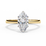 Load image into Gallery viewer, Marquise Cut Lab-Grown Diamond Engagement Ring | Classic Solitaire Ring | Ethical &amp; Sustainable
