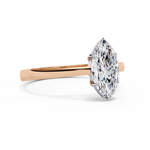 Load image into Gallery viewer, Marquise Cut Lab-Grown Diamond Engagement Ring | Classic Solitaire Ring | Ethical &amp; Sustainable
