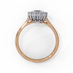 Load image into Gallery viewer, Oval Cut Moissanite Engagement Ring With Starburst Halo
