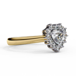 Load image into Gallery viewer, Heart Cut Lab Grown Diamond Engagement Ring With Starburst Halo
