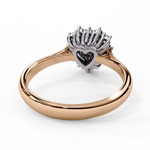 Load image into Gallery viewer, Heart Cut Lab Grown Diamond Engagement Ring With Starburst Halo
