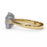 Load image into Gallery viewer, Oval Cut Moissanite Engagement Ring With Starburst Halo
