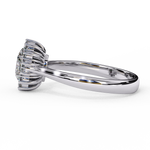 Load image into Gallery viewer, Oval Cut Moissanite Engagement Ring With Starburst Halo
