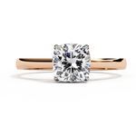 Load image into Gallery viewer, Cushion Cut Lab Grown Diamond Engagement Ring | Solitaire in Yellow Gold | Ethical &amp; Sustainable Brilliance
