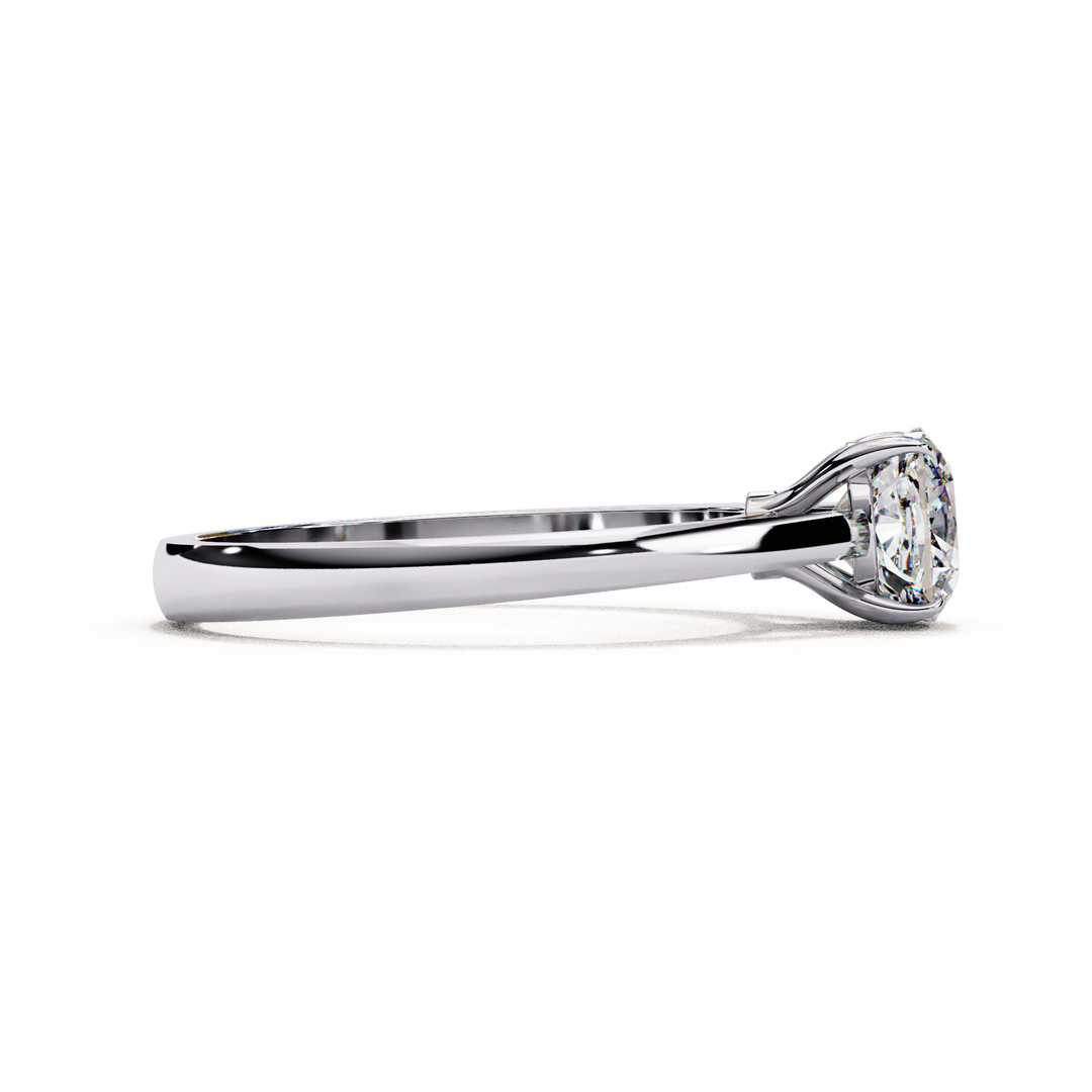Cushion Cut Lab Grown Diamond Engagement Ring | Solitaire in Yellow Gold | Ethical & Sustainable Brilliance