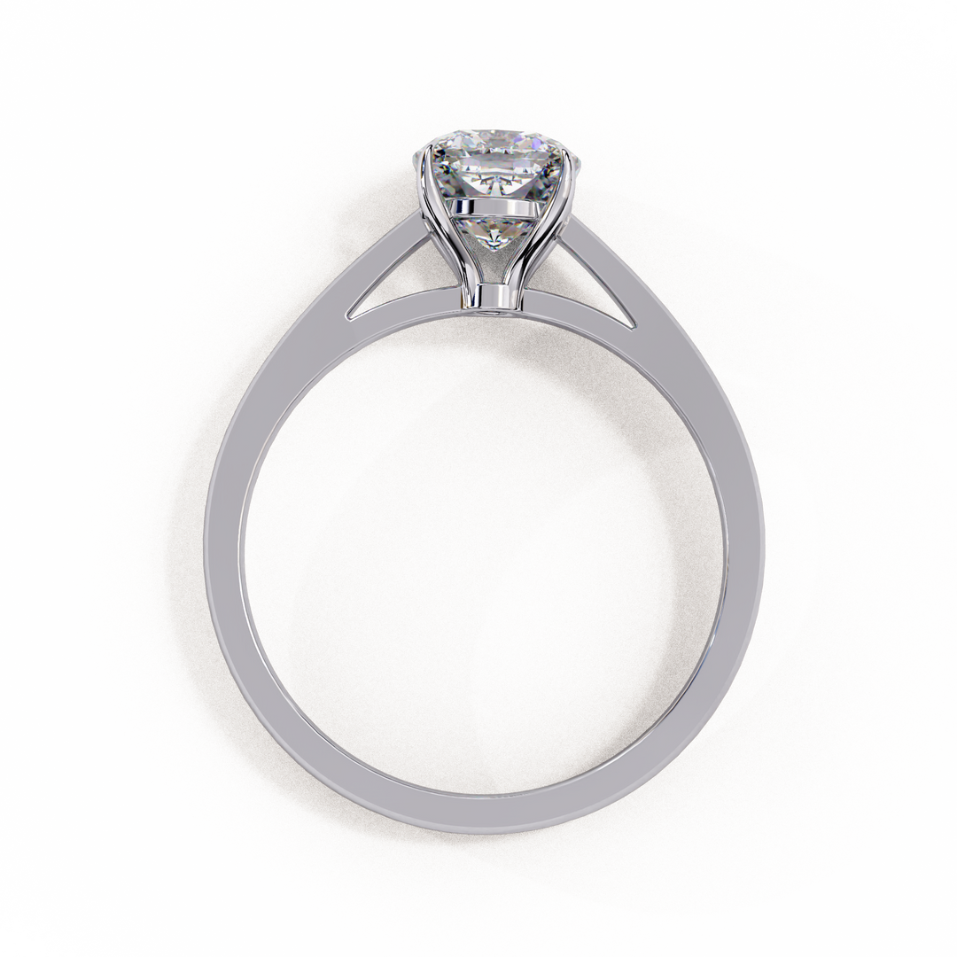 Cushion Cut Lab Grown Diamond Engagement Ring | Solitaire in Yellow Gold | Ethical & Sustainable Brilliance