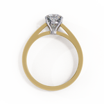 Load image into Gallery viewer, Cushion Cut Lab Grown Diamond Engagement Ring | Solitaire in Yellow Gold | Ethical &amp; Sustainable Brilliance
