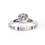Load image into Gallery viewer, Cushion Cut Lab Grown Diamond Engagement Ring | Solitaire in Yellow Gold | Ethical &amp; Sustainable Brilliance
