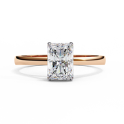 Radiant Cut Lab Grown Diamond Engagement Ring | Classic Solitaire Ethical Diamond Ring