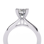 Load image into Gallery viewer, Round Cut Moissanite Engagement Ring | Classic Solitaire | Ethical &amp; Sustainable Bridal Jewelry
