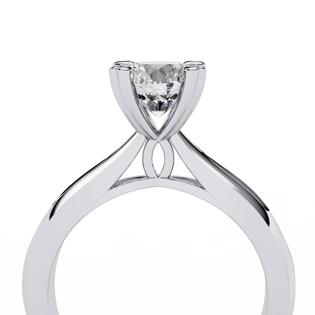 Round Cut Moissanite Engagement Ring | Classic Solitaire | Ethical & Sustainable Bridal Jewelry