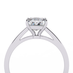 Load image into Gallery viewer, Princess Cut Moissanite Engagement Ring | Classic Solitaire in White Gold | Ethical &amp; Affordable Alternative to Diamond
