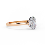 Load image into Gallery viewer, Oval Cut Moissanite Engagement Ring | Classic Solitaire White Gold Ring | Ethical &amp; Affordable

