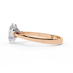 Load image into Gallery viewer, Oval Cut Moissanite Engagement Ring | Classic Solitaire White Gold Ring | Ethical &amp; Affordable
