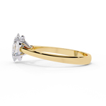 Load image into Gallery viewer, Oval Cut Moissanite Engagement Ring | Classic Solitaire White Gold Ring | Ethical &amp; Affordable
