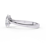 Load image into Gallery viewer, Oval Cut Moissanite Engagement Ring | Classic Solitaire White Gold Ring | Ethical &amp; Affordable
